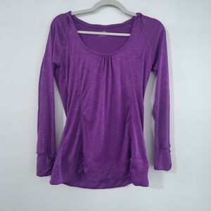 Champion Women's Vibrant Purple Long Sleeve Hooded Athletic Pullover